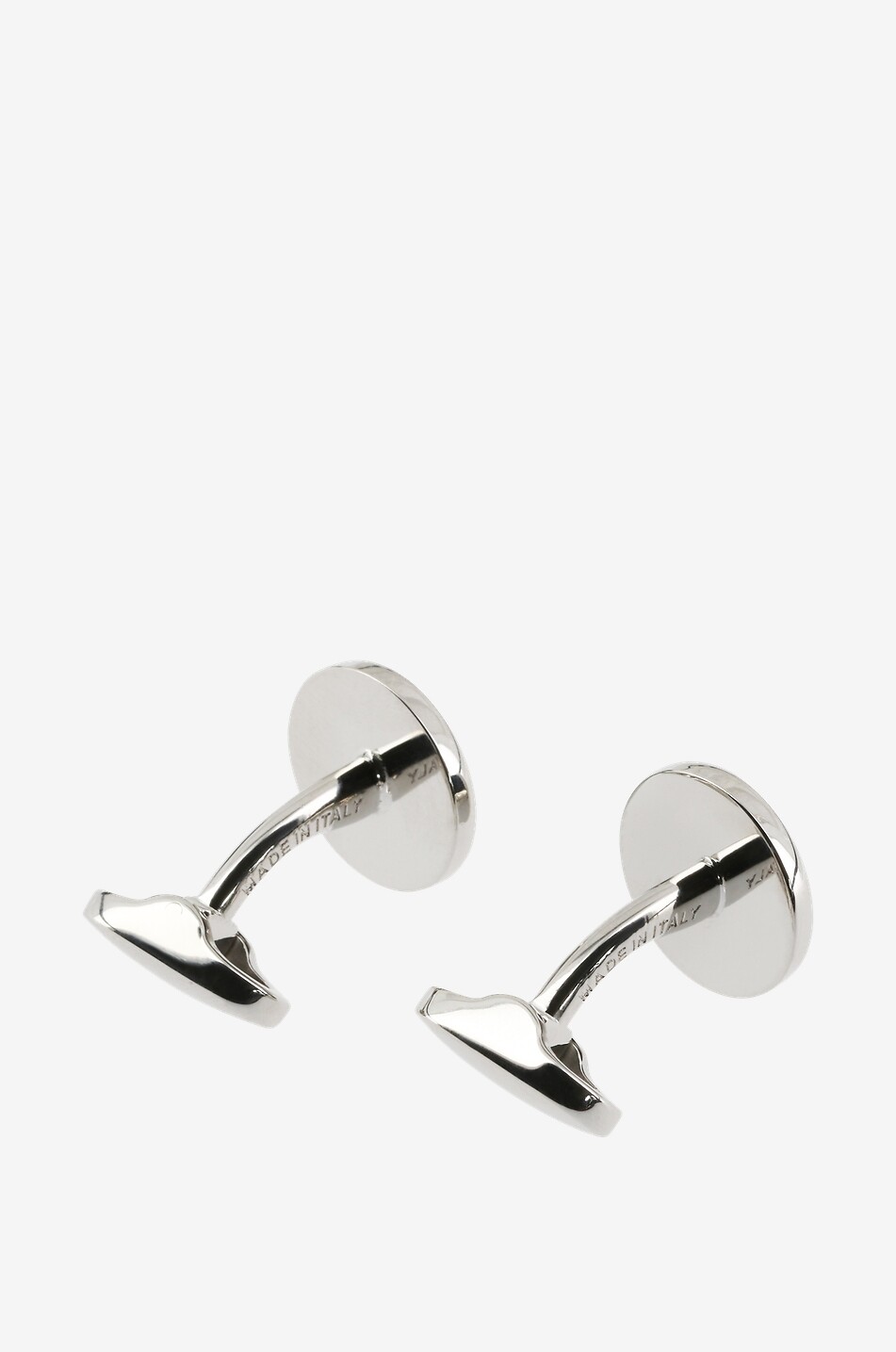 MON ART FIRENZE Gino enamelled cufflinks Men BLACK 2