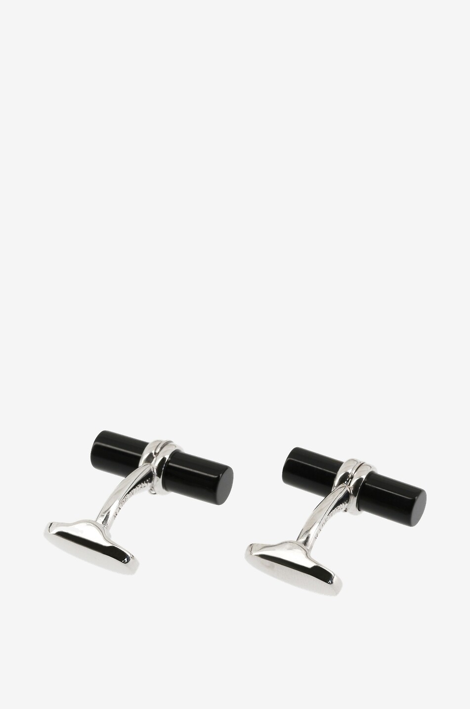 MON ART FIRENZE Taro semi-precious stone cufflinks Men BLACK 2