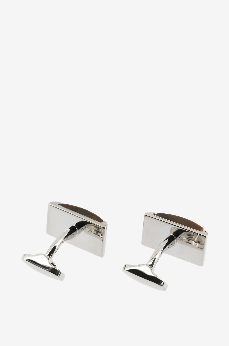 MON ART FIRENZE Panaro cufflinks with semi-precious stones Men BROWN 2