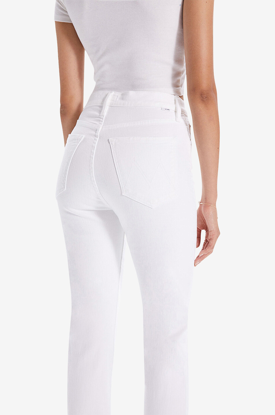 Slim-Fit-Jeans aus Baumwolle High Waisted Rider Ankle