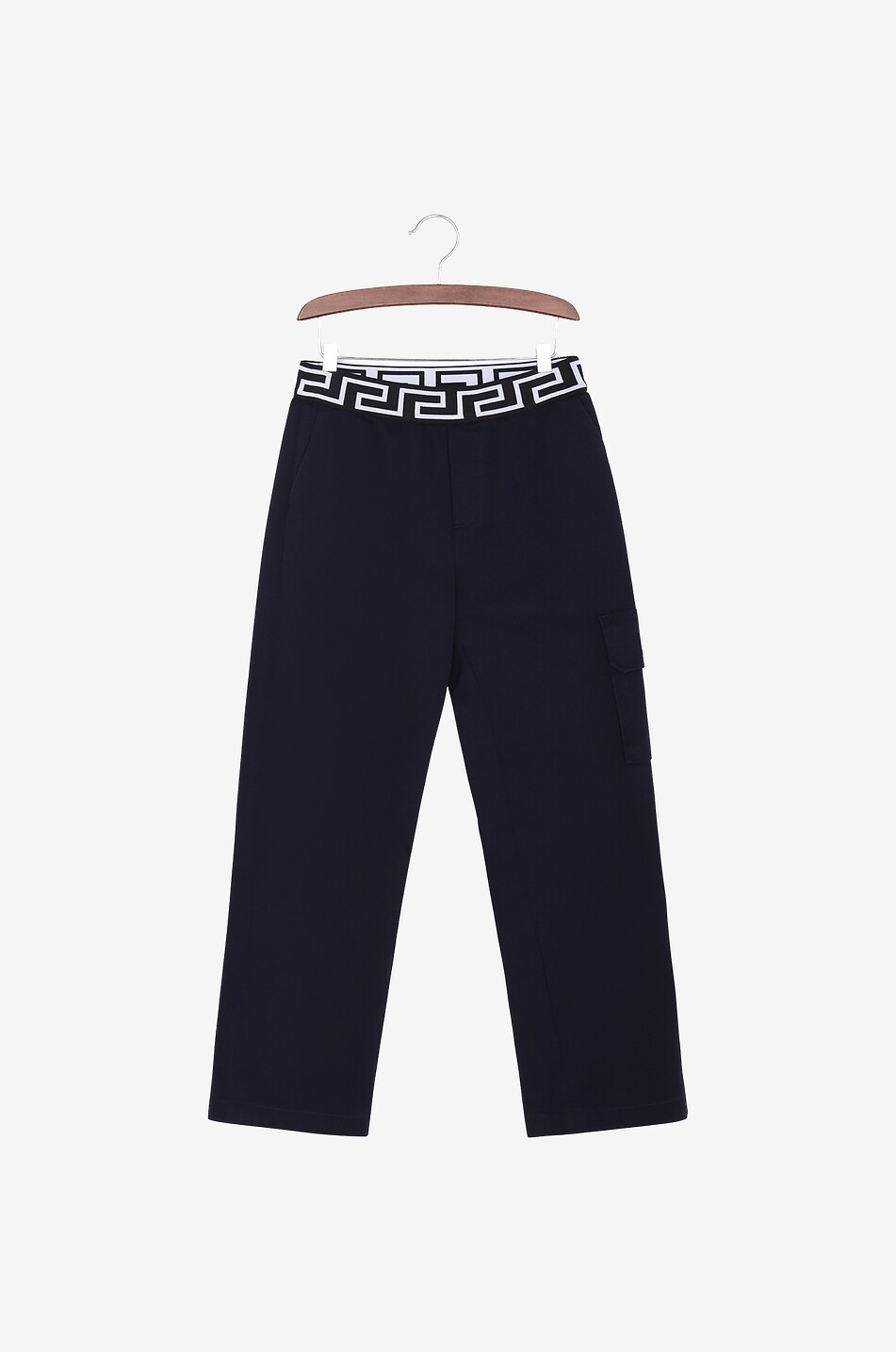 Pantalon cargo garçon en gabardine Greca