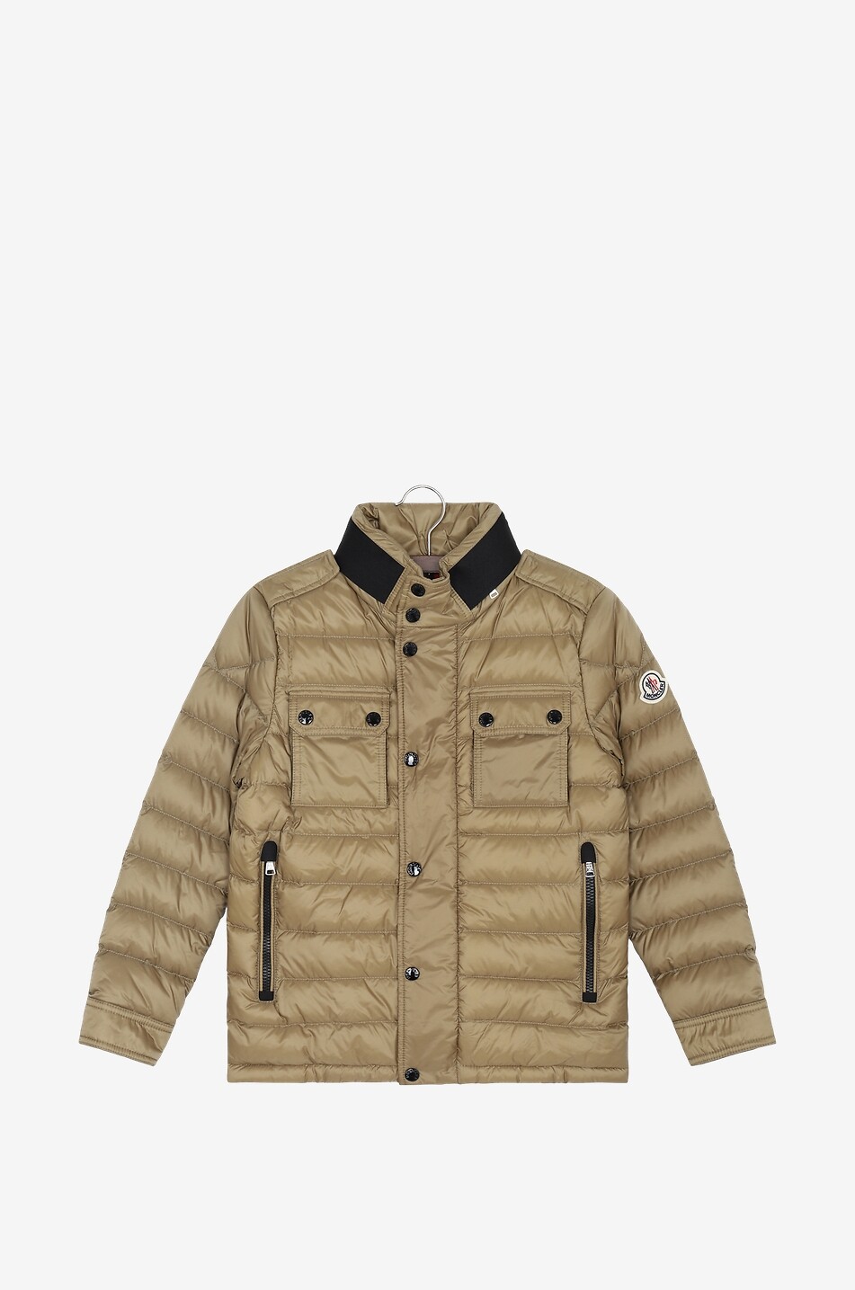 MONCLER Parka court garçon en duvet Arakim Garçon Beige Foncé 1