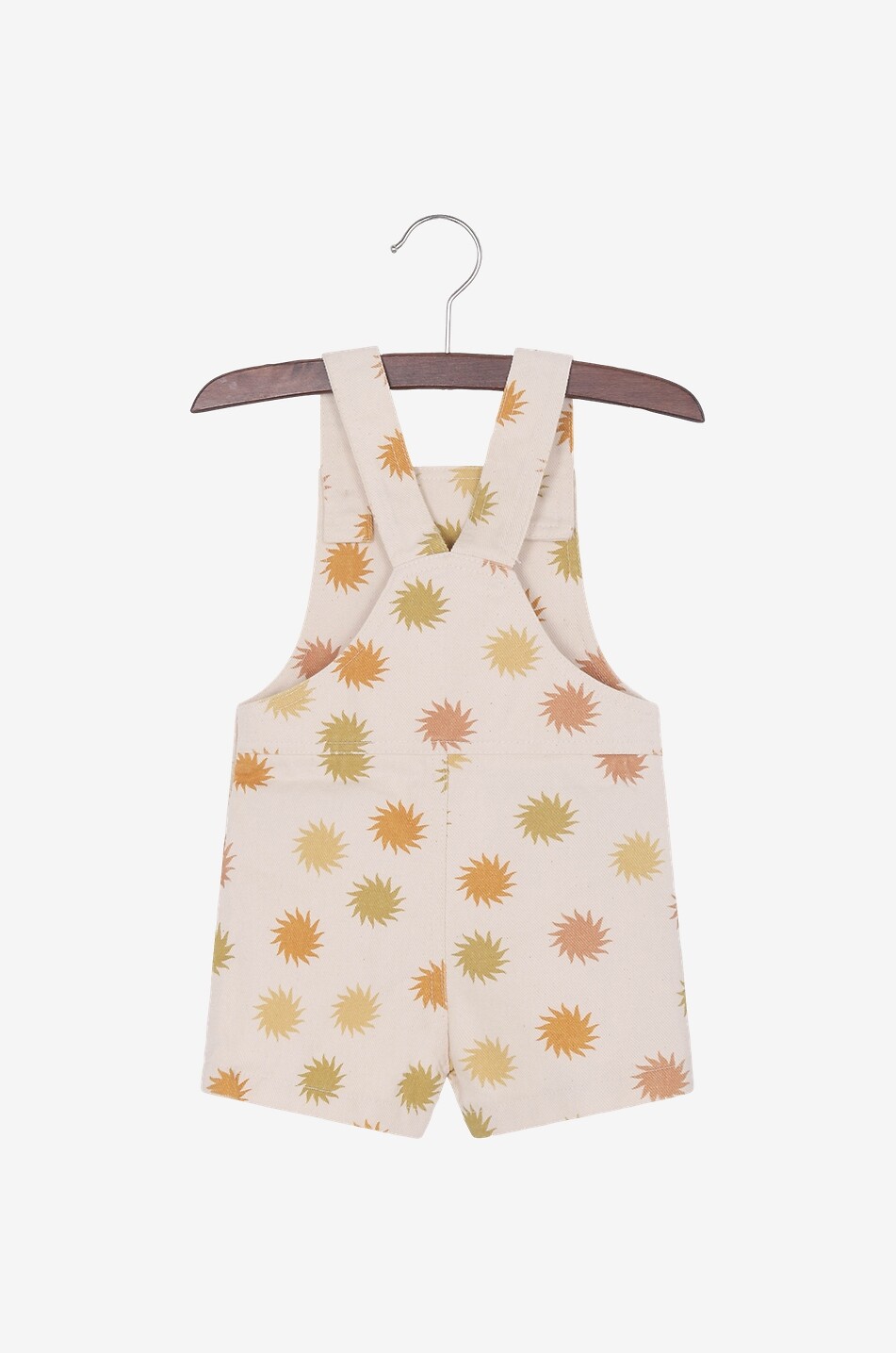 Tramonto printed baby denim dungarees