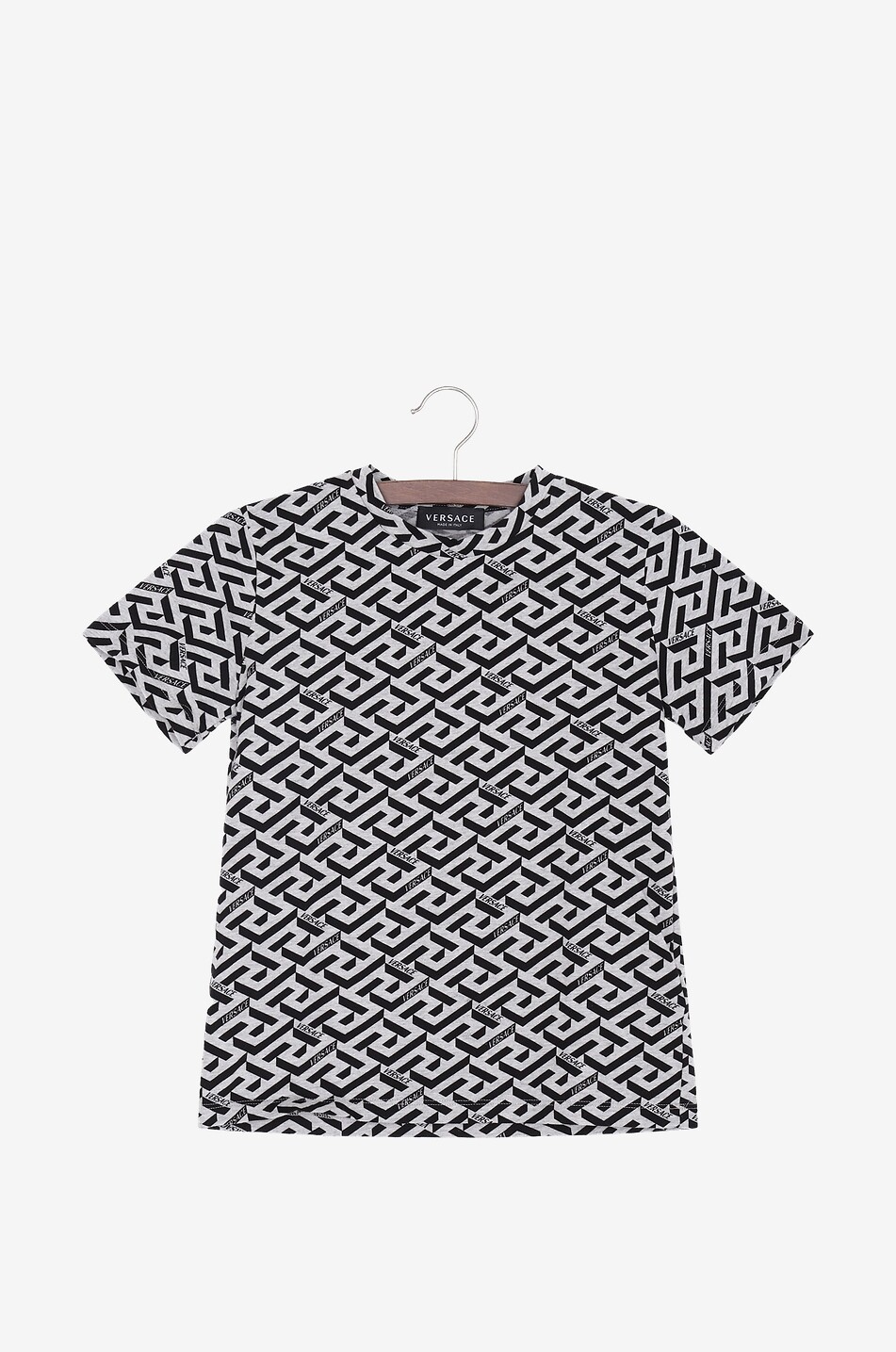 T-shirt garçon à manches courtes La Greca Allover