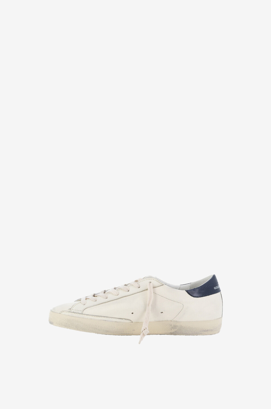 GOLDEN GOOSE Niedrige Schnürsneakers aus Nappaleder Super-Star Herren WEISS 3