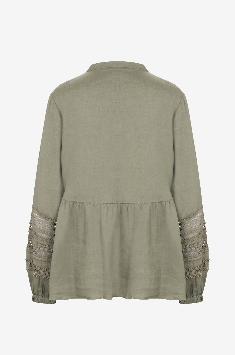 HEMISPHERE Langärmelige Bluse aus Leinen Rule Damen KHAKI 2