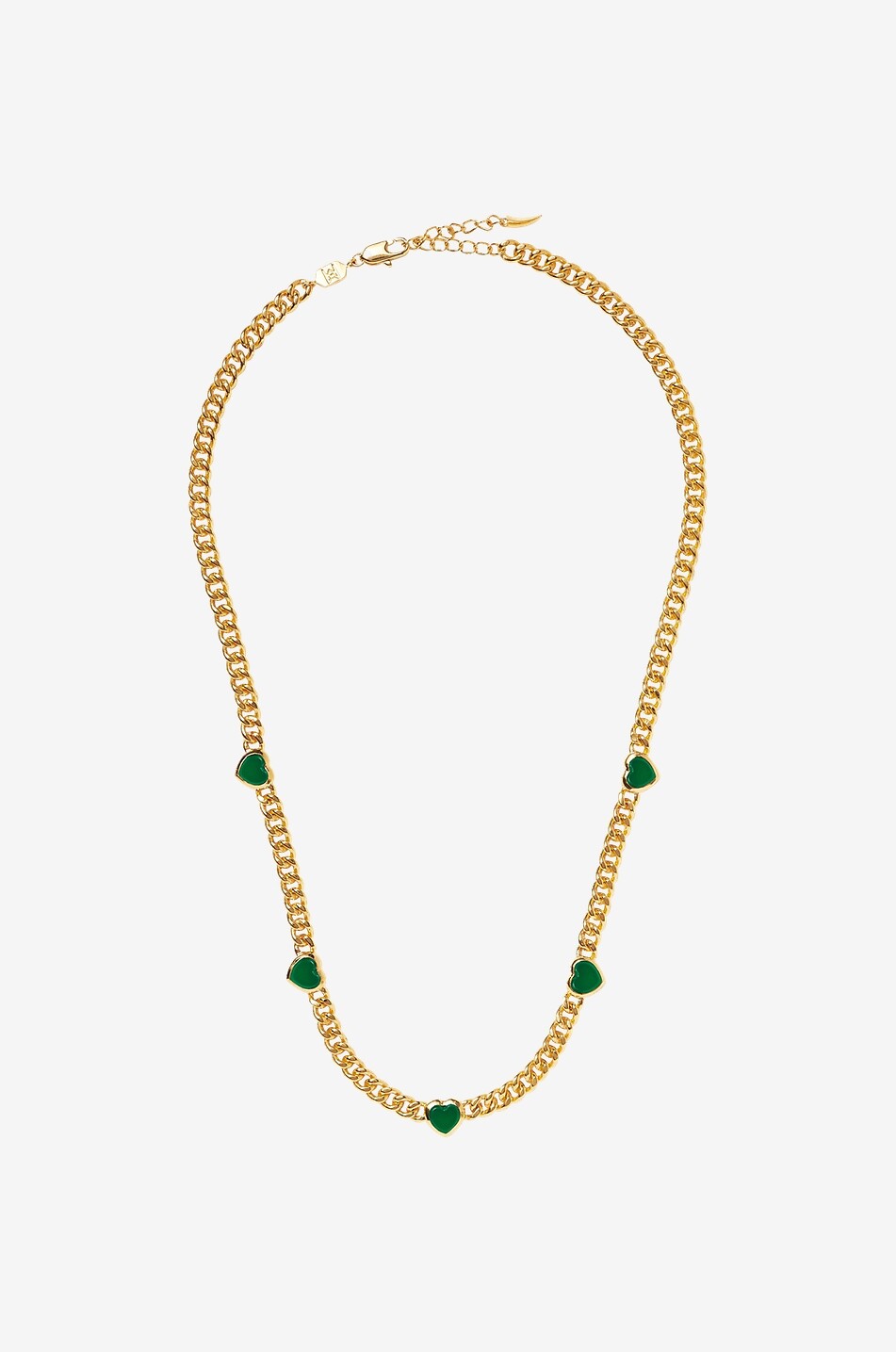 MISSOMA Jelly Heard gold-tone necklace with chalcedony Women GREEN 1