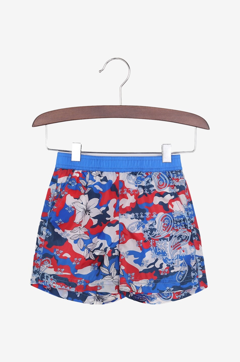 MONCLER Camou-Florals baby swim shorts Baby BLUE 1