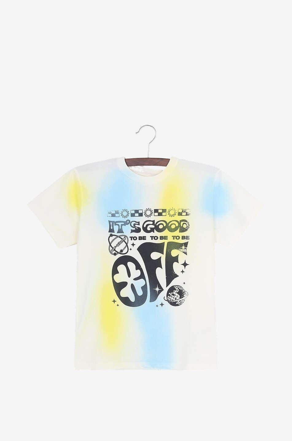 T-shirt garçon à manches courtes Colour Spot Sprayed