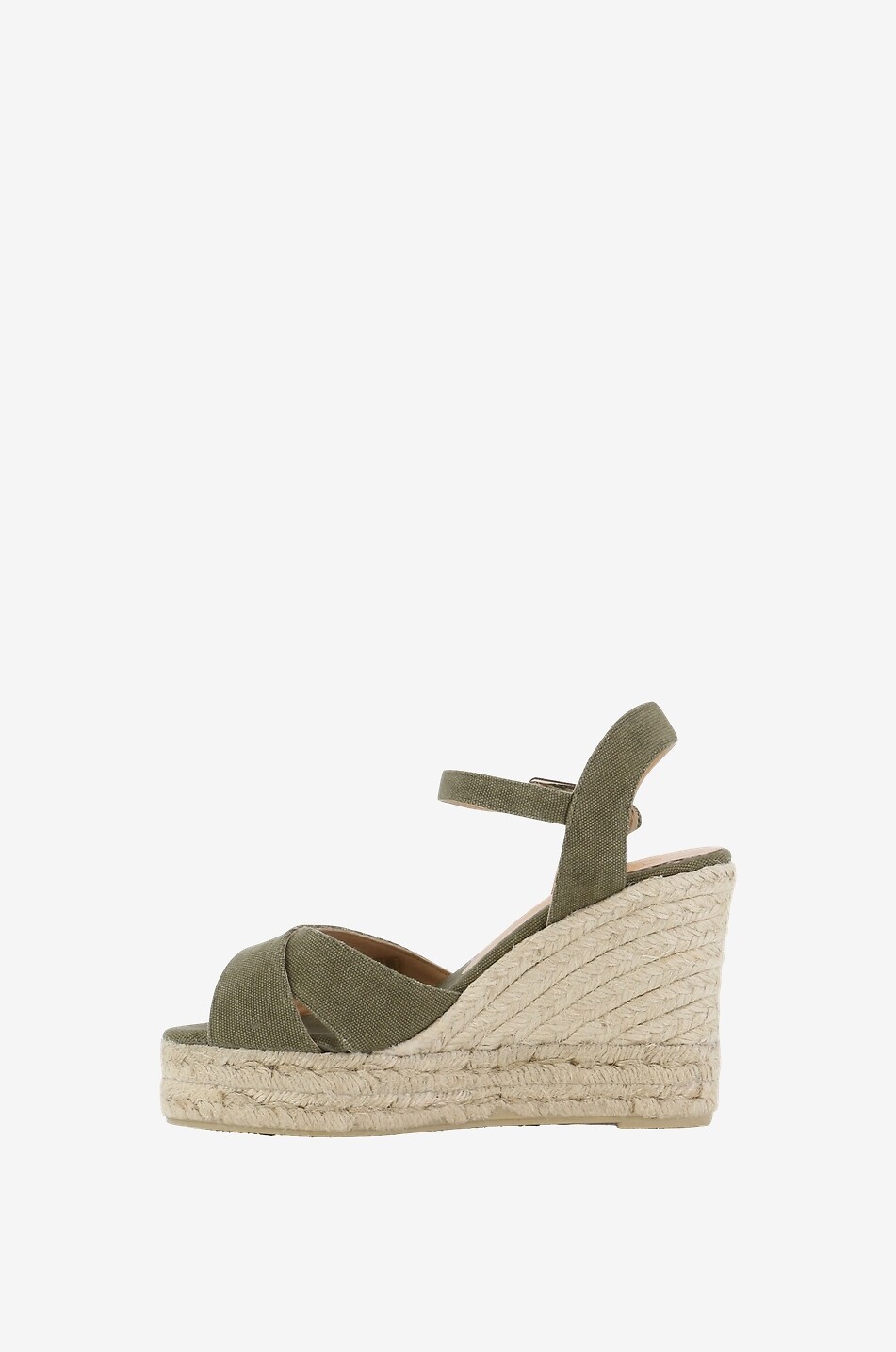 CASTANER Espadrilles mit Keilabsatz aus Canvas Blaudell Damen GRÜN 3