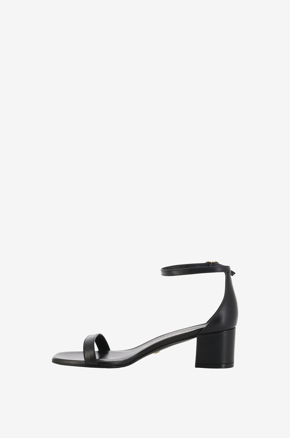 STUART WEITZMAN Sandalen aus Glattleder mit Blockabsatz Simplecurve 50 Damen SCHWARZ 3