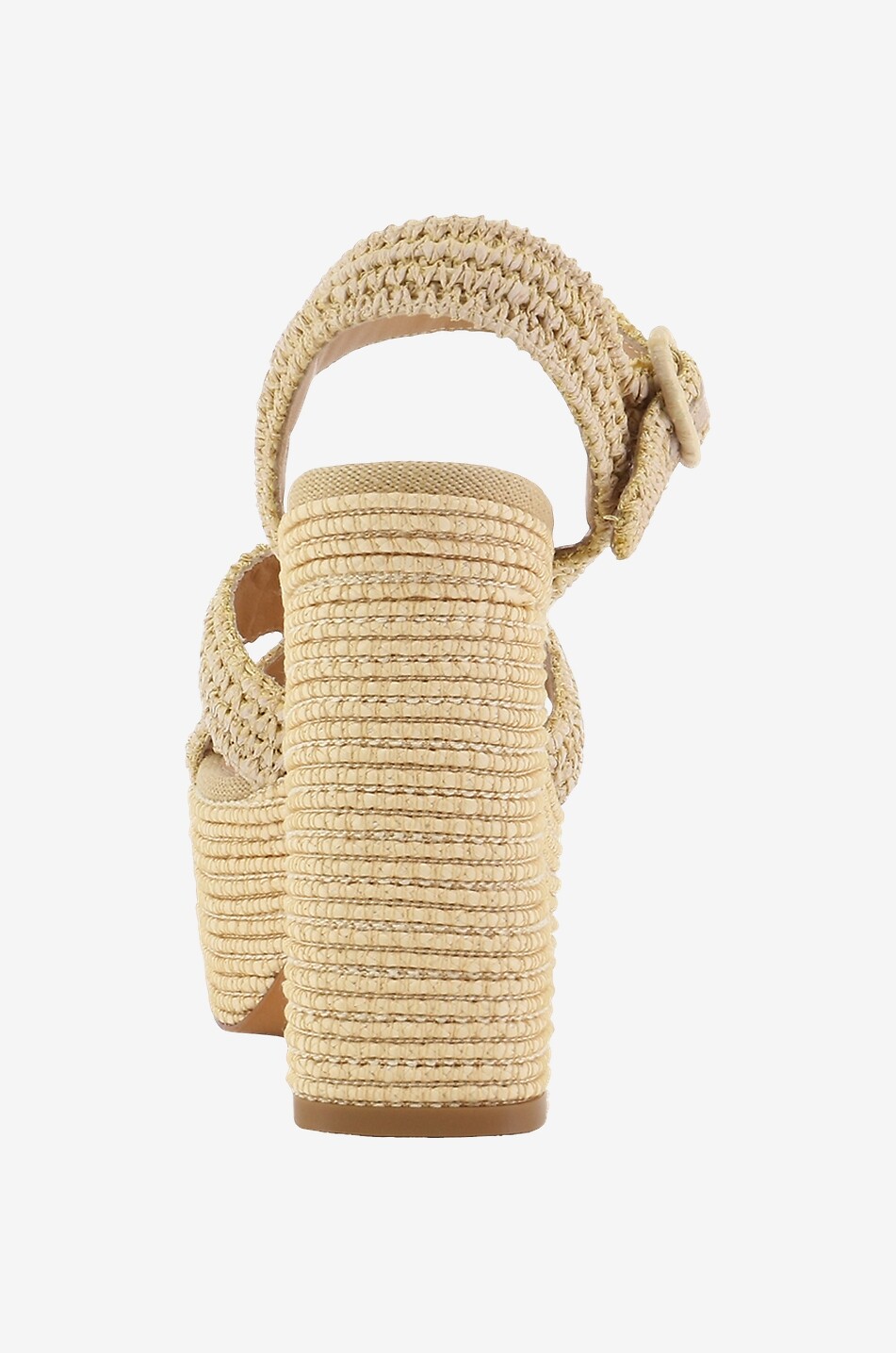 Adriana raffia heeled platform sandals