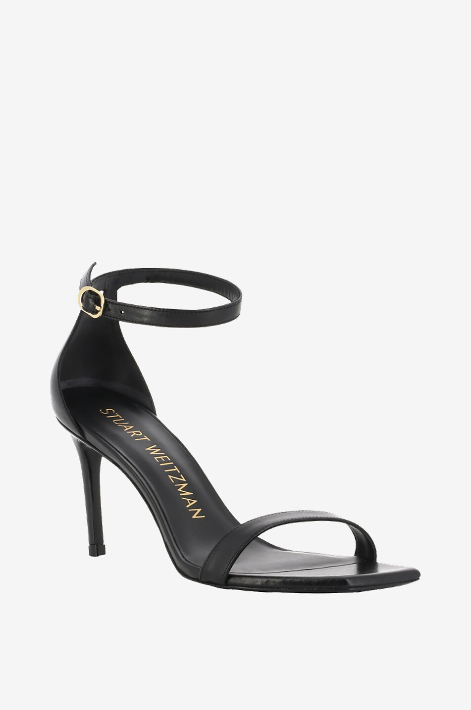 Sandales en cuir lisse à talon Nunakedcurve 85