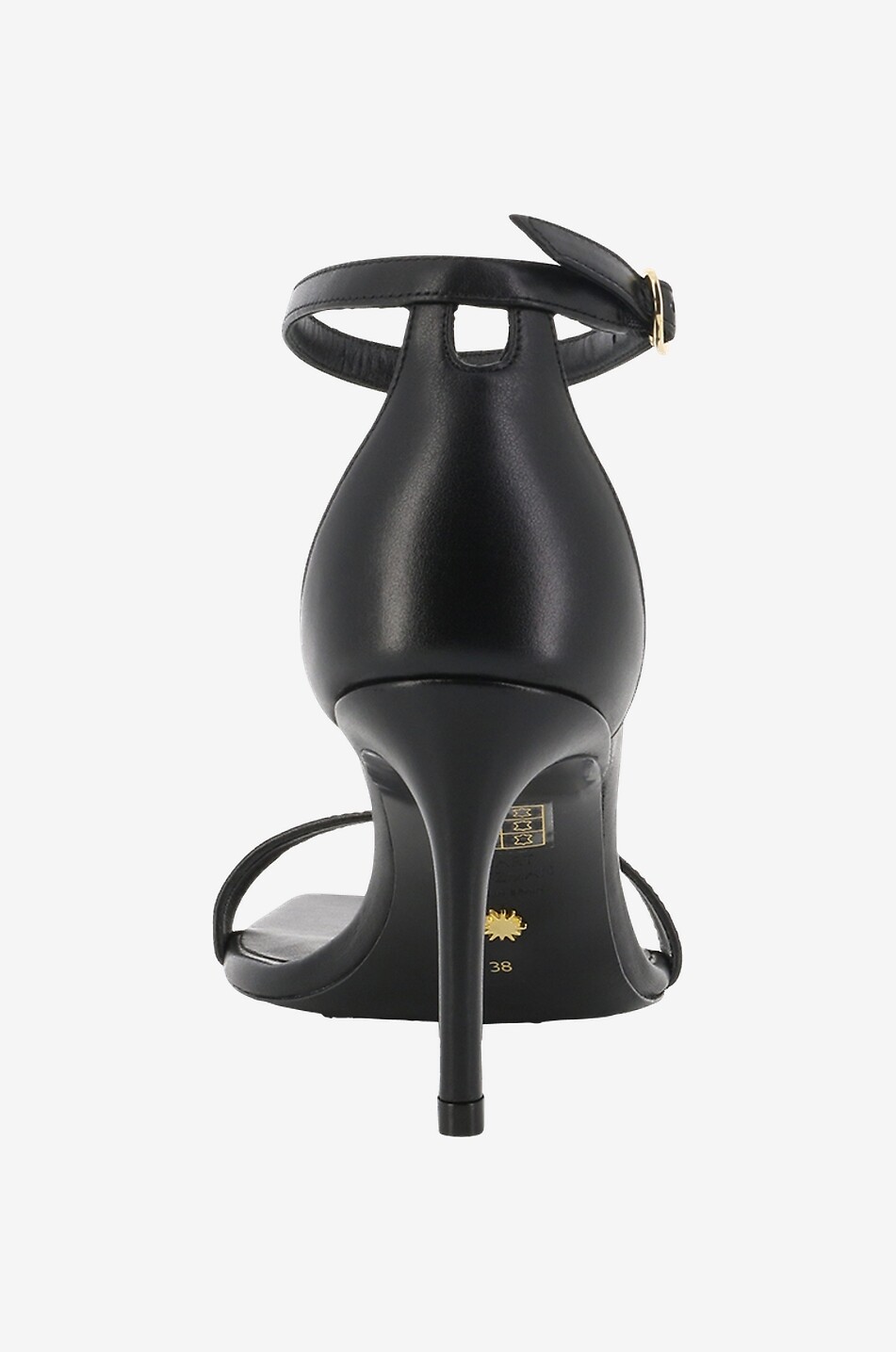 Sandales en cuir lisse à talon Nunakedcurve 85