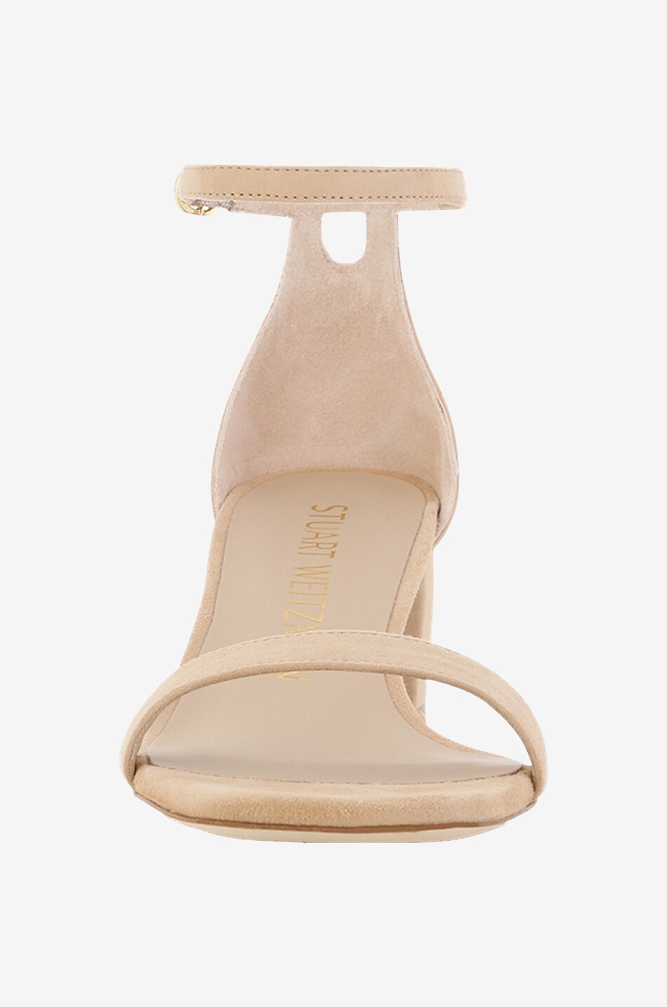 STUART WEITZMAN Sandales en daim à talon carré Simplecurve 50 Femme ROSE CLAIR 2