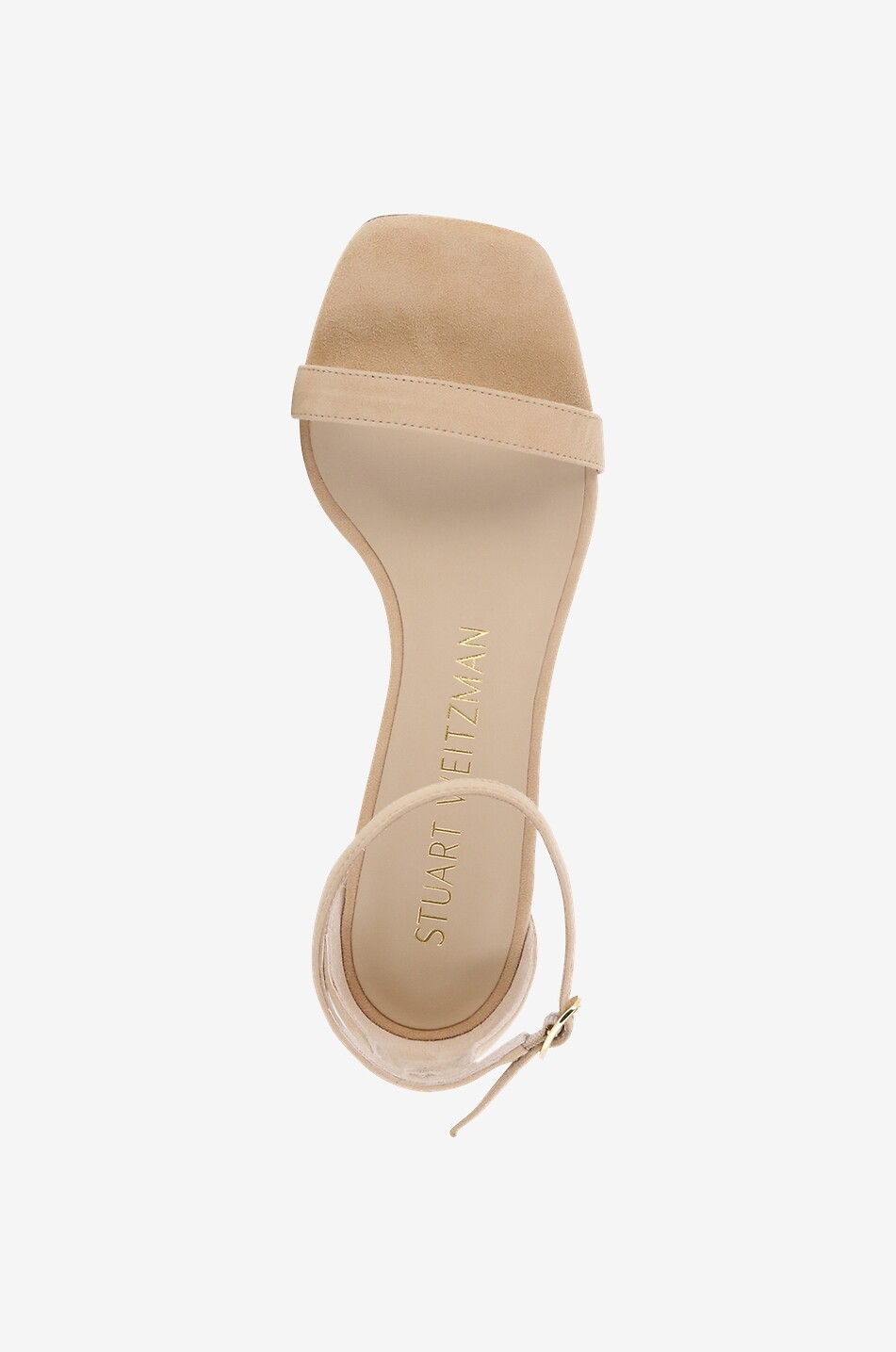 STUART WEITZMAN Sandales en daim à talon carré Simplecurve 50 Femme ROSE CLAIR 5