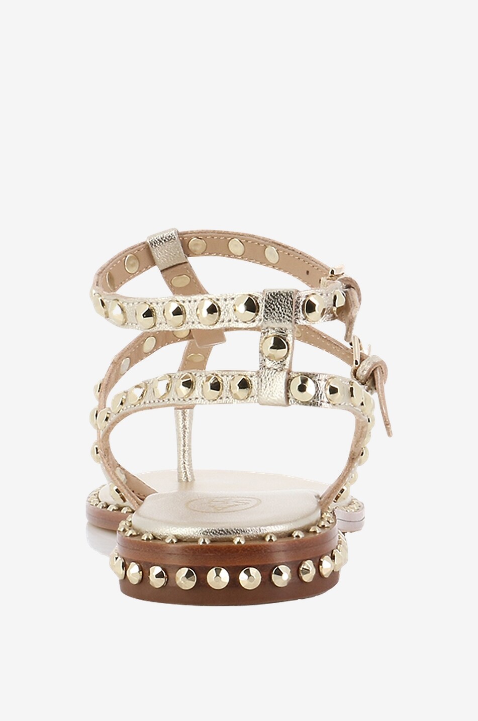 ASH Flache Sandalen aus Leder Paros Damen GOLDEN 4