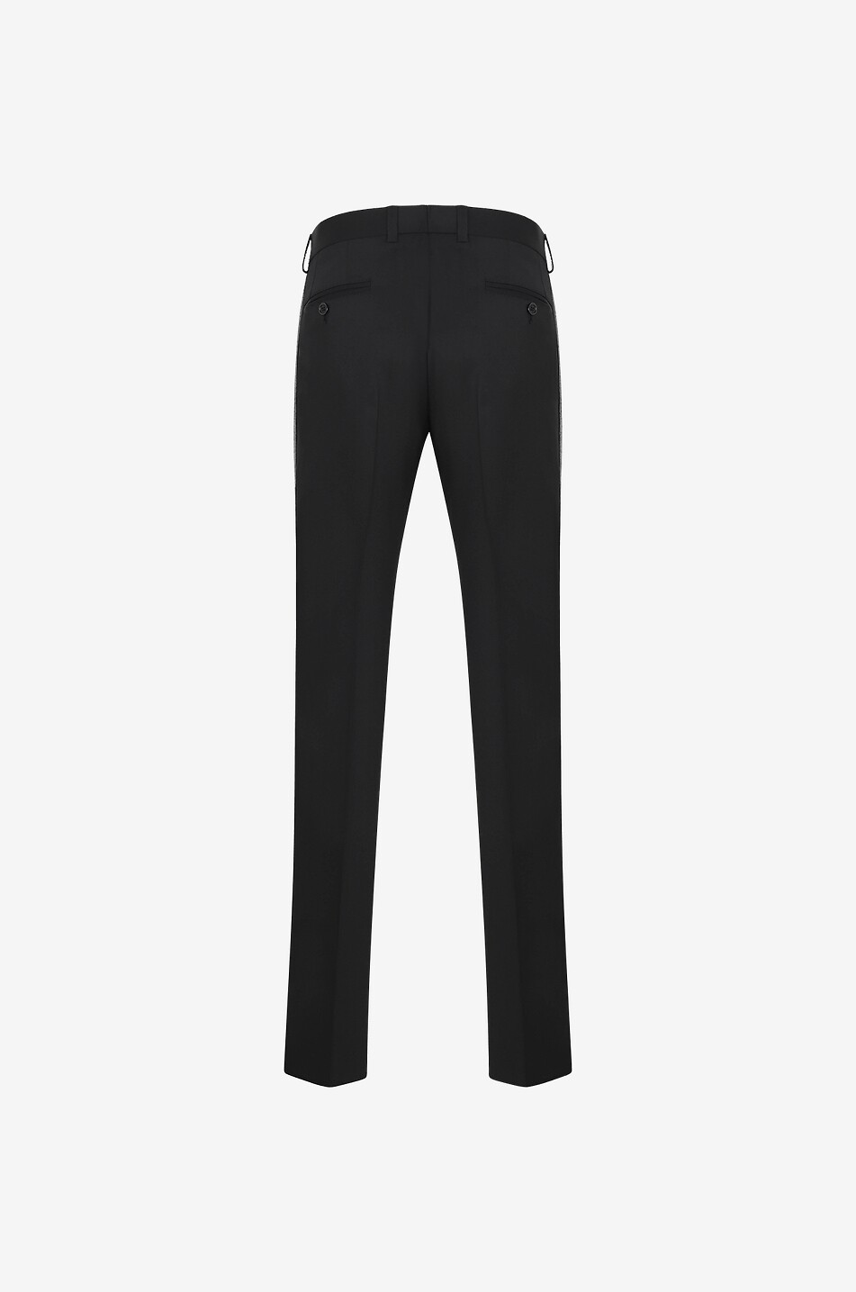 Pantalon slim en laine à bande latérale DG