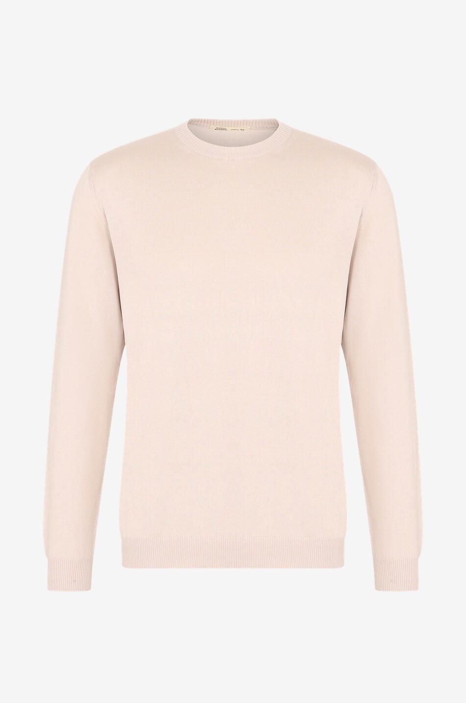 Pullover mit Rundhalsausschnitt aus Seide und Baumwolle