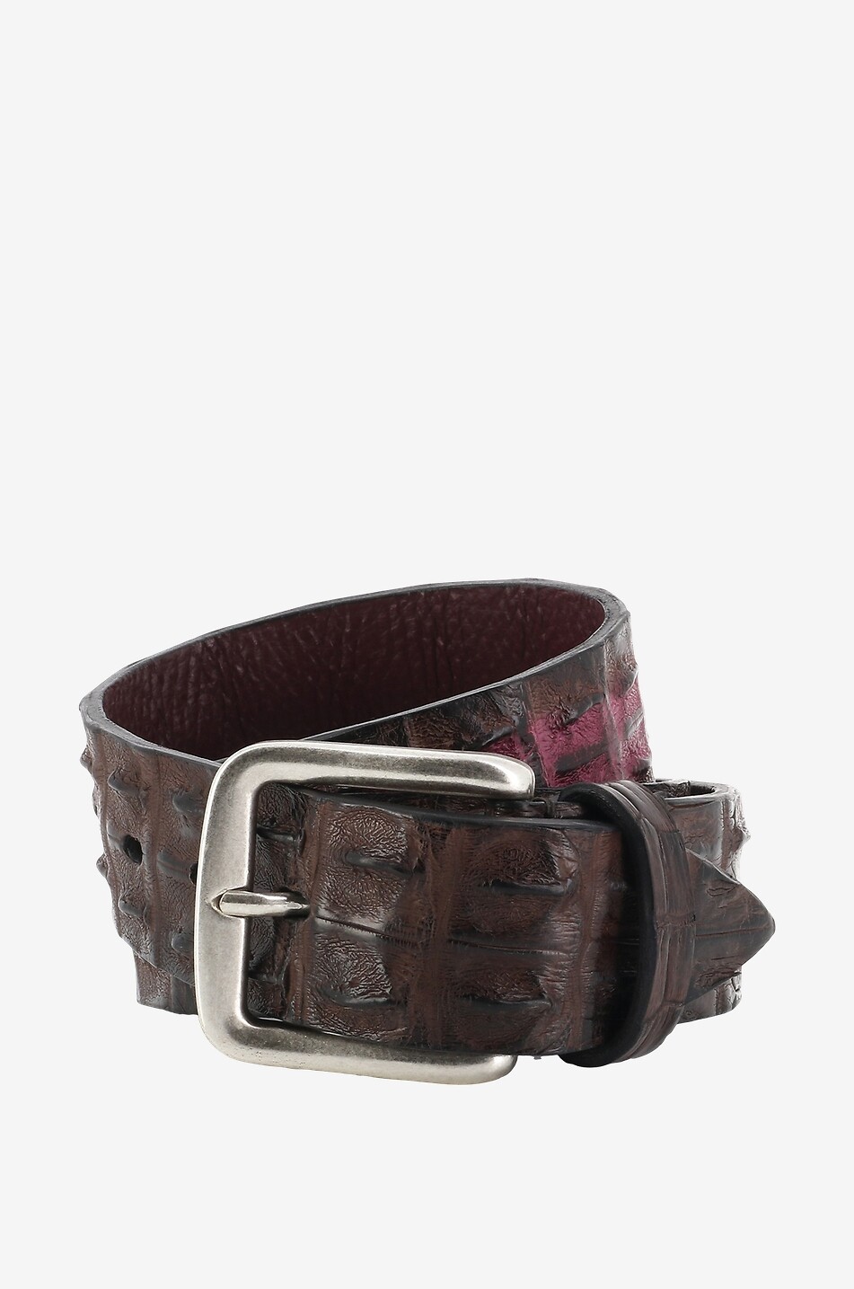 Madrid crocodile leather belt