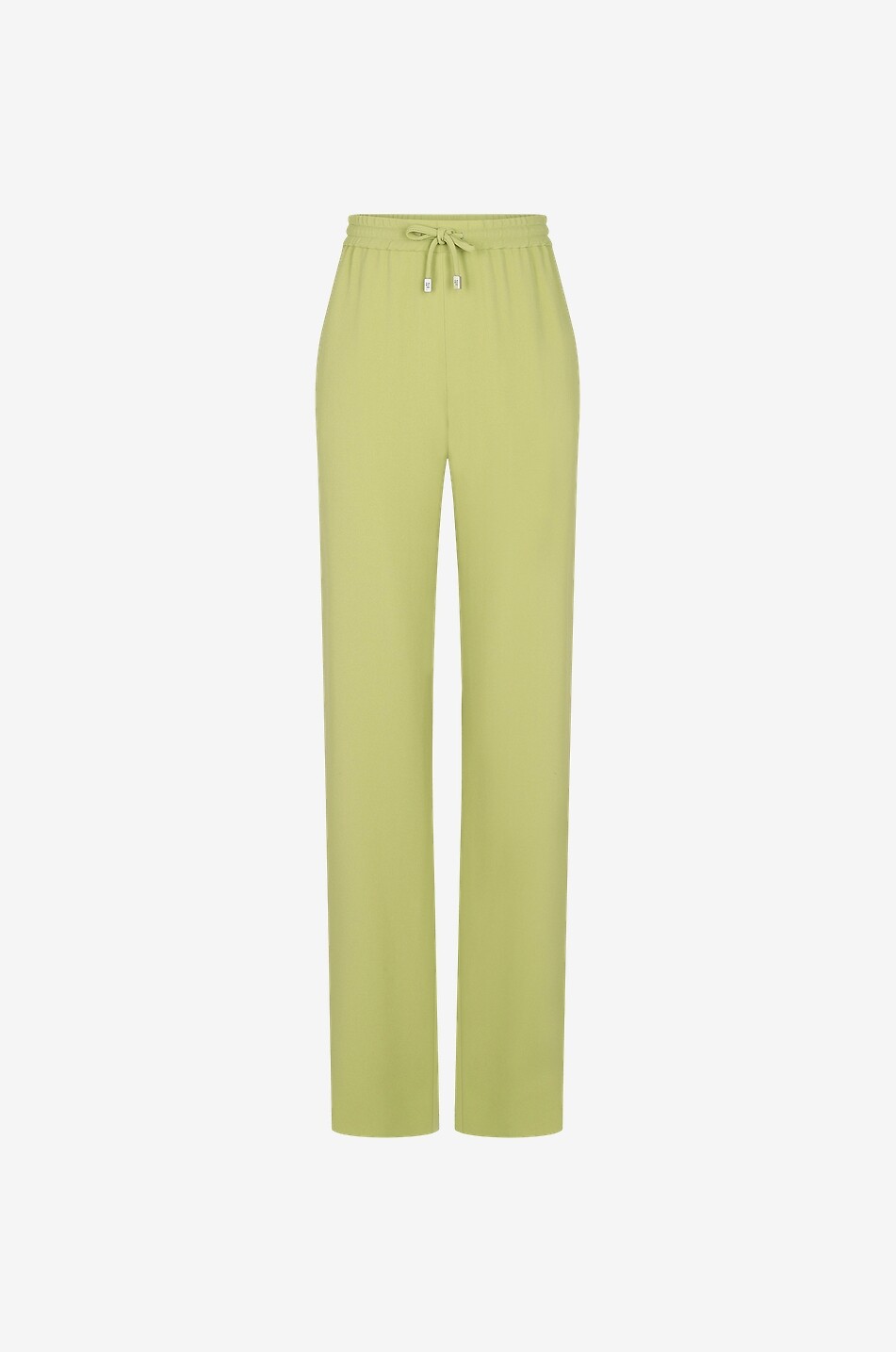 ERMANNO SCERVINO Jogger spirit fluid crepe straight-leg trousers Women GREEN 1