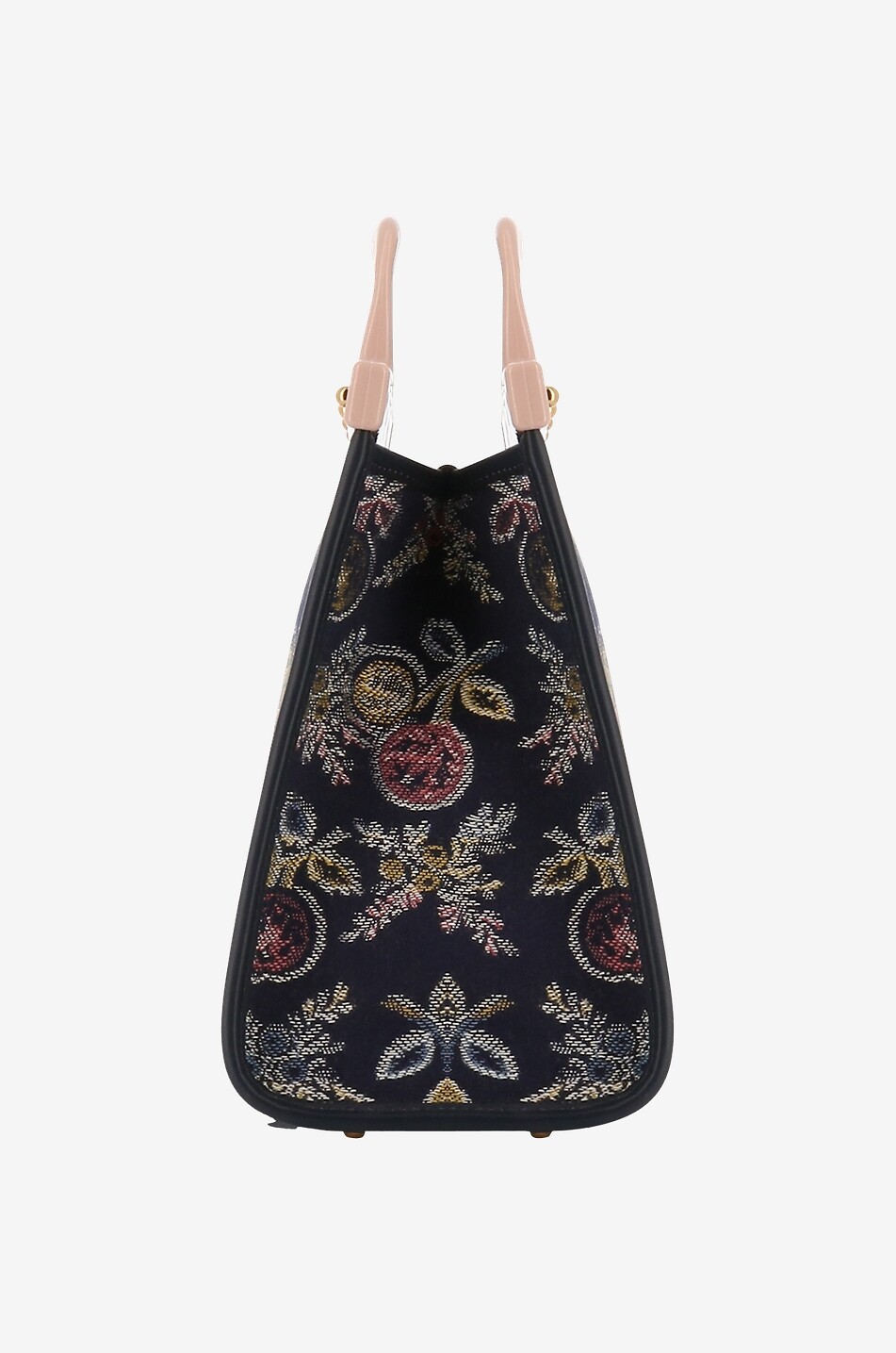 Sac cabas en jacquard et cuir Love Trotter Small