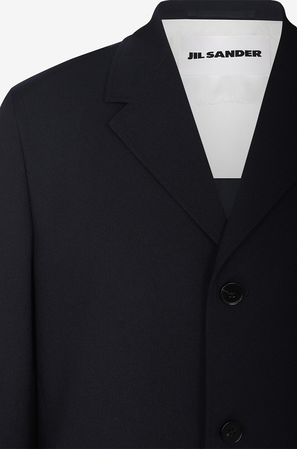 Twill single-breasted blazer