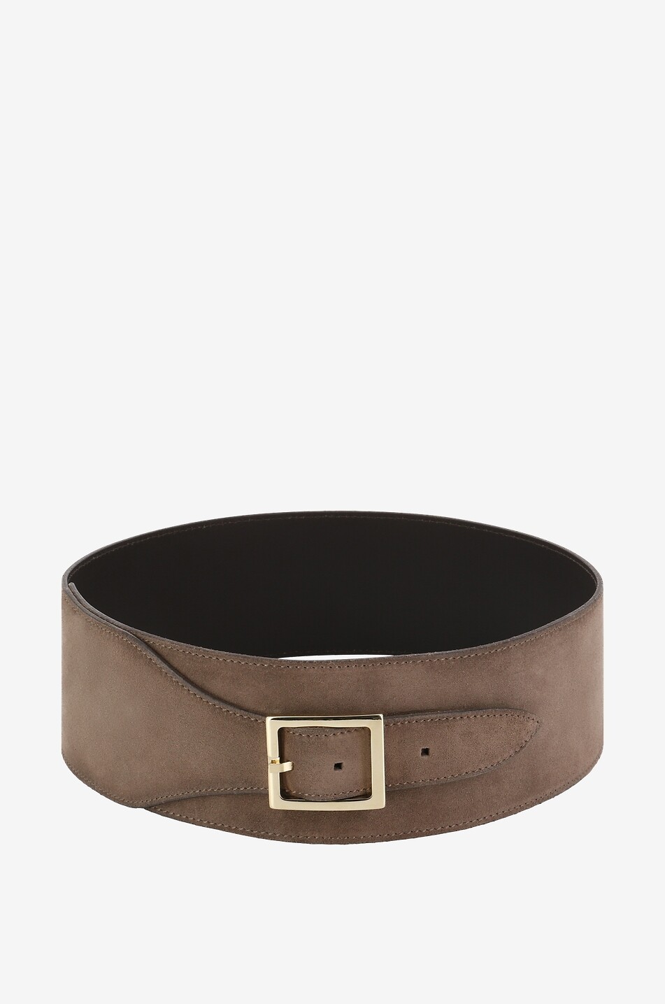 Ceinture large marron best sale