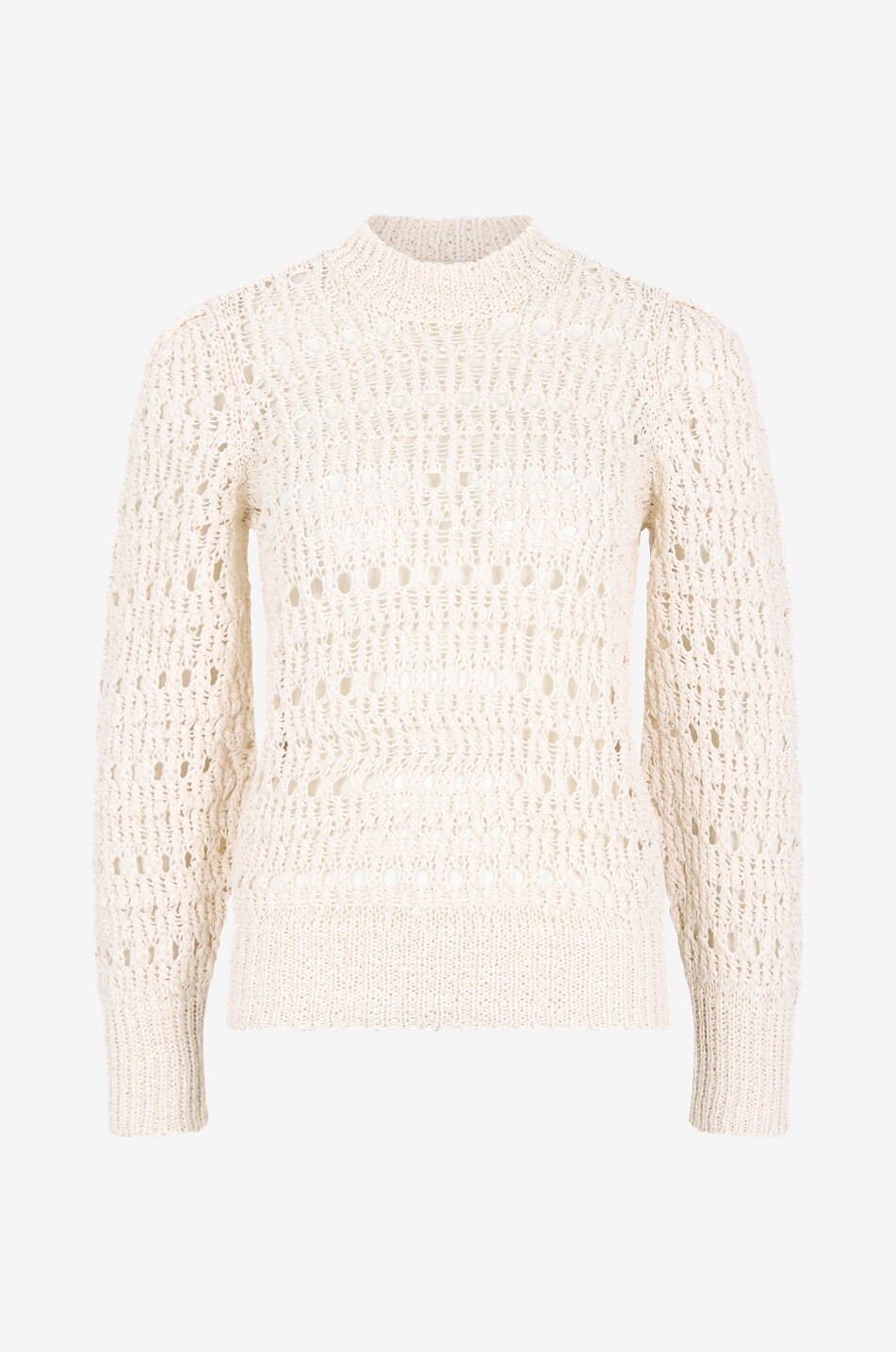 ISABEL MARANT Pull ajouré en coton mélangé Gemma Femme BLANC CASSE 1