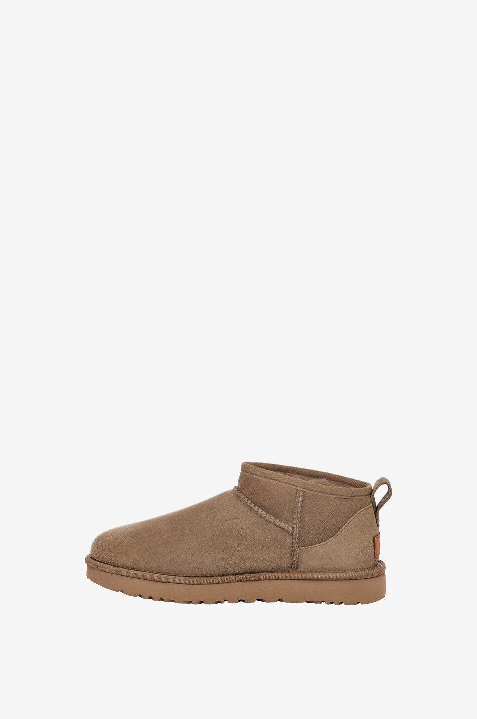 UGG Classic Ultra Mini shearling lined suede ankle boots Women KHAKI 4