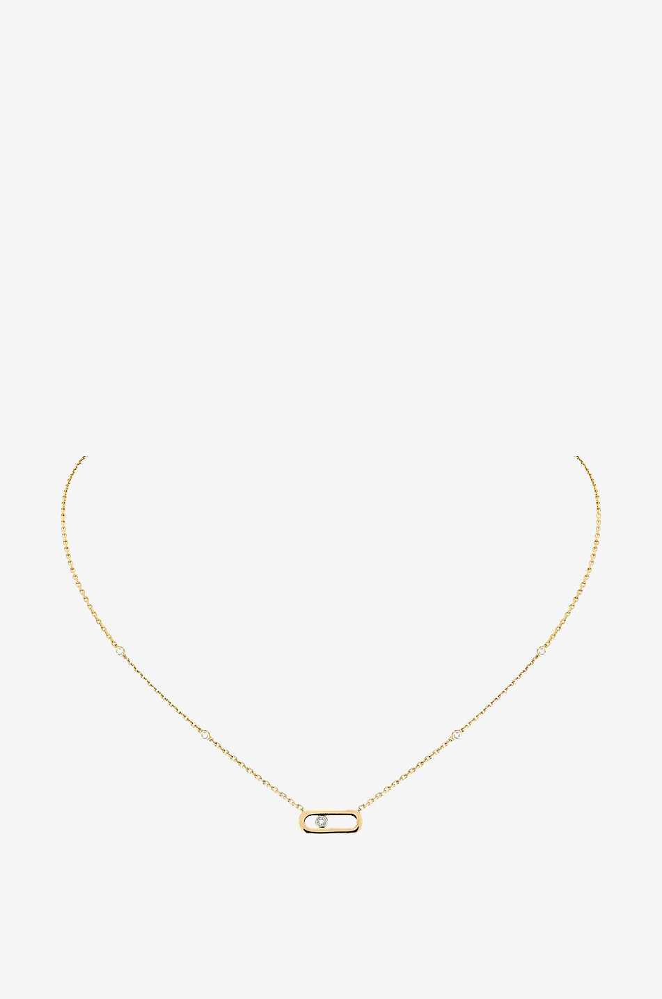 MESSIKA Move Uno yellow gold and diamond necklace Women YELLOW 2