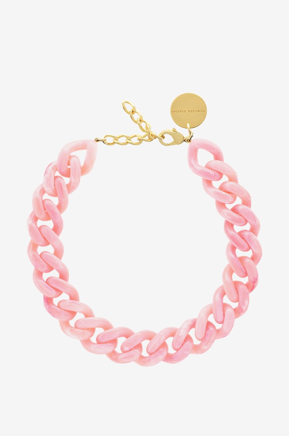 Collier épais coloré Flat Chain