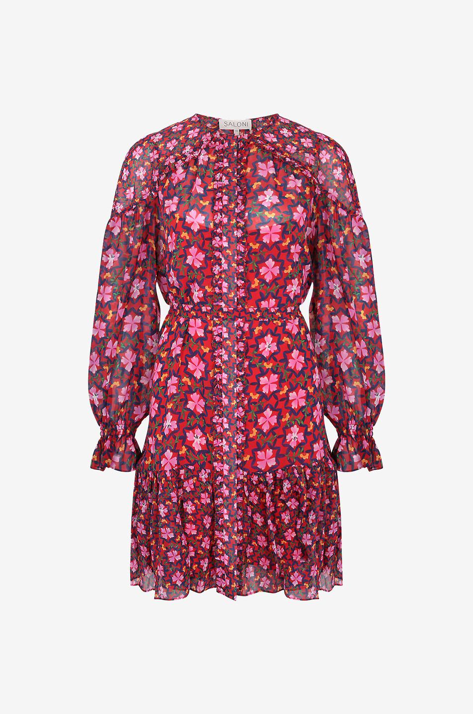 Robe courte en soie Pixie