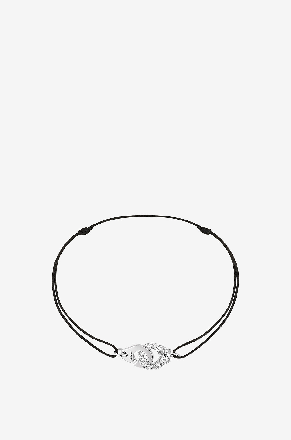 Kordelarmband aus Weissgold und Diamant Mentottes R8