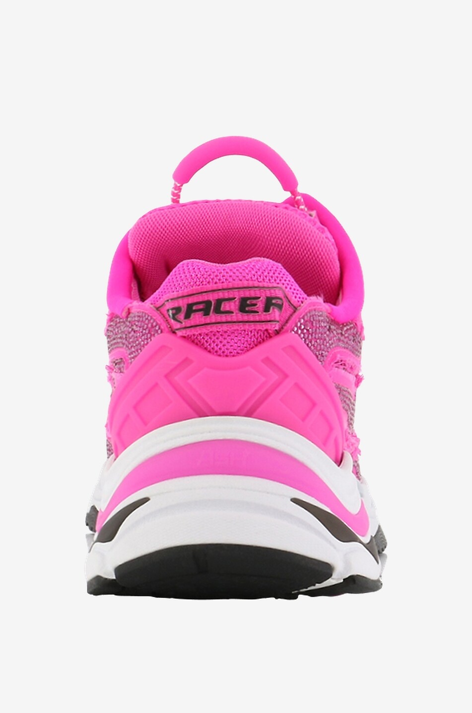 Baskets basses à lacets en nylon Race Strass
