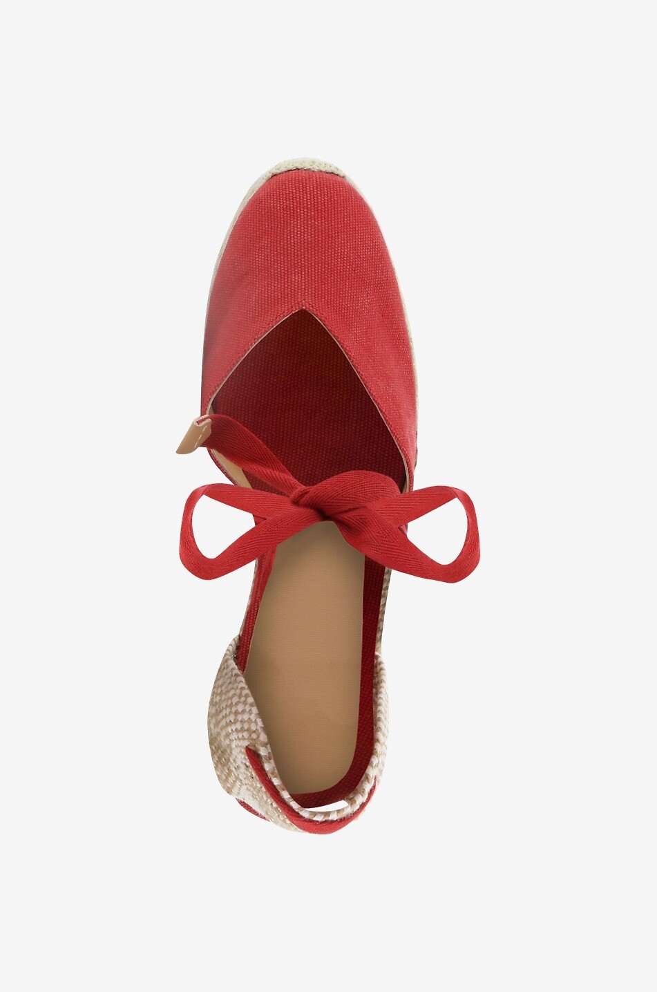 CASTANER Espadrilles mit Keilabsatz aus Canvas Chiara Damen DUNKELROT 5