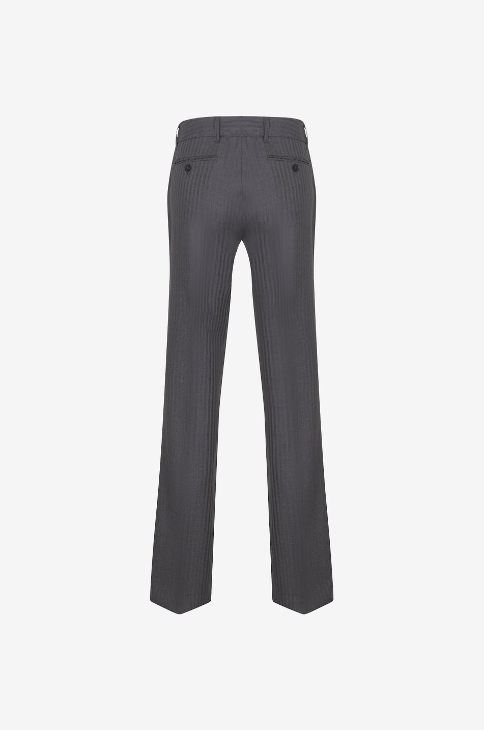 Pinstripe flared wool trousers