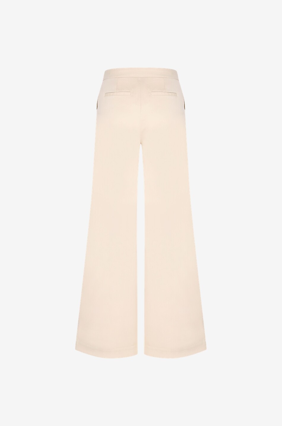SIMKHAI Drapierte Gabardine-Hose mit weitem Bein Rory Damen Hellbeige 2