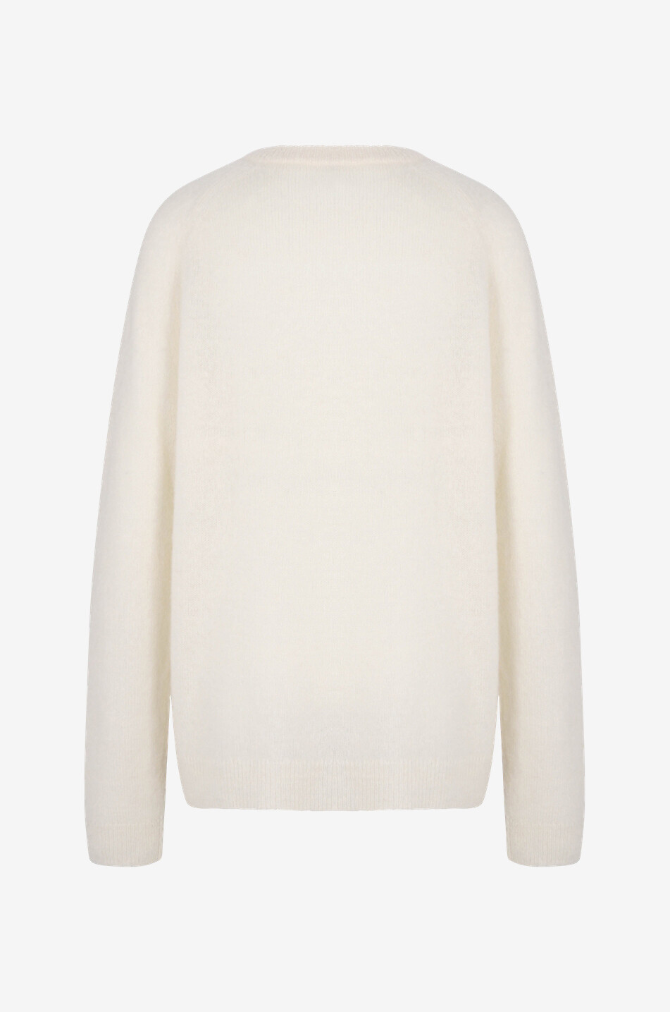 TOTEME Pull oversize en alpaga mélangée Featherlight Monogram Femme Beige clair 2