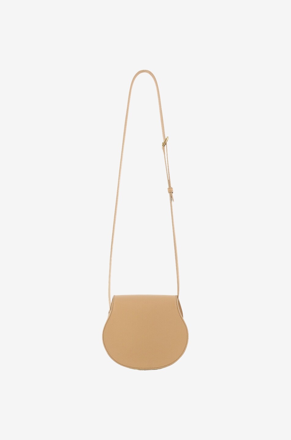 CHLOE Sac porté épaule en cuir grainé Marcie Small Femme BEIGE 3