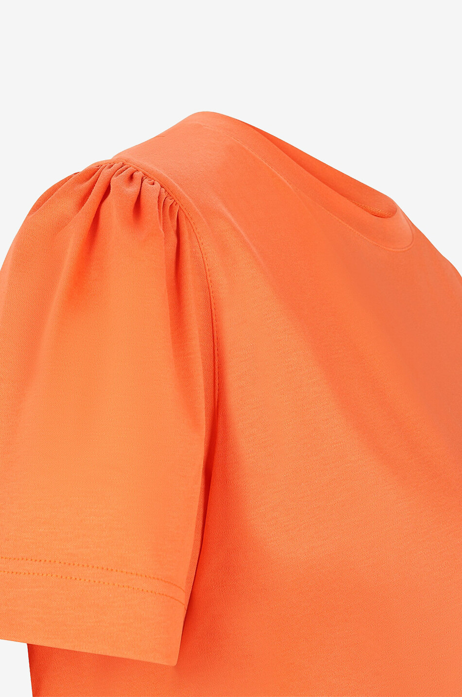 AKRIS PUNTO Boxy T-shirt with gathered sleeves Women MEDIUM ORANGE 3