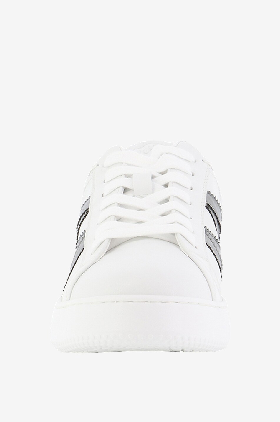 MONCLER Monaco M low-top sneakers in faux leather Women EGGSHELL 2