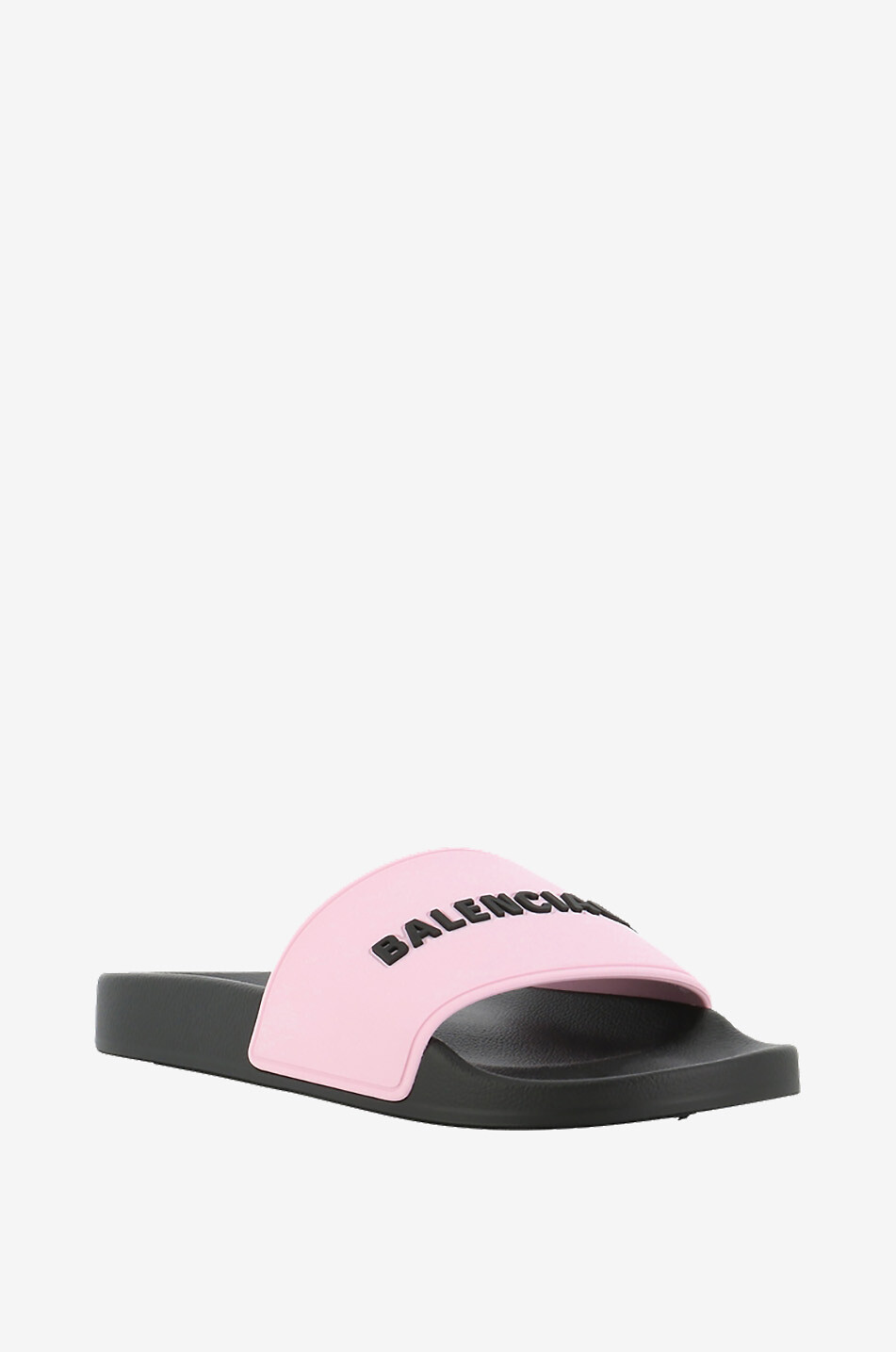 BALENCIAGA Claquettes en PVC Pool Slide Femme ROSE 1