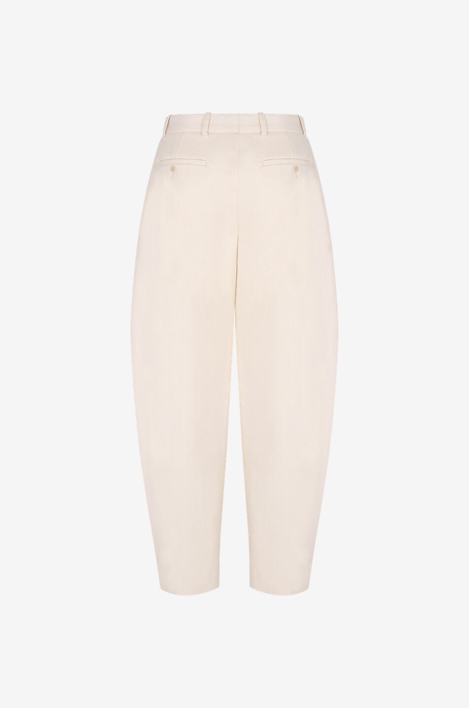 TOTEME Jean carotte en coton bio Barrel Leg Femme Beige clair 2