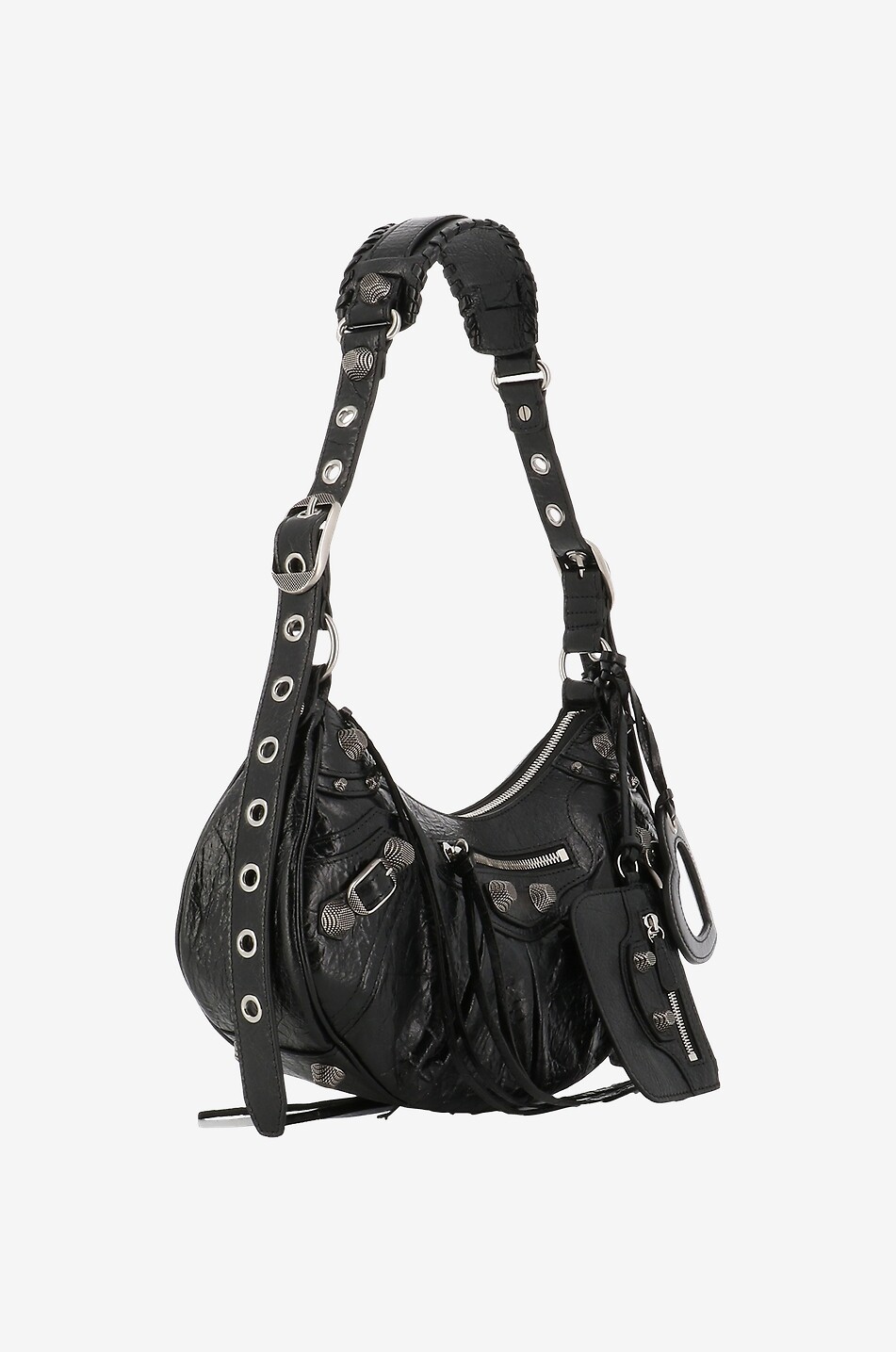 BALENCIAGA Le Cagole Small arena leather shoulder bag Women BLACK 2