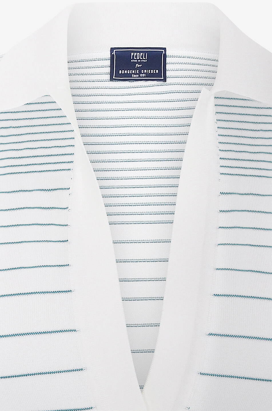 Tecna viscose and cotton 3/4 sleeve V-neck jumper
