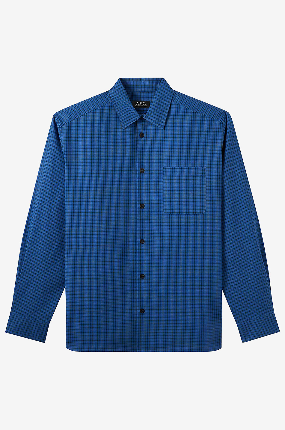A.P.C. Langarmhemd aus Baumwolle Malo Herren BLAU 5