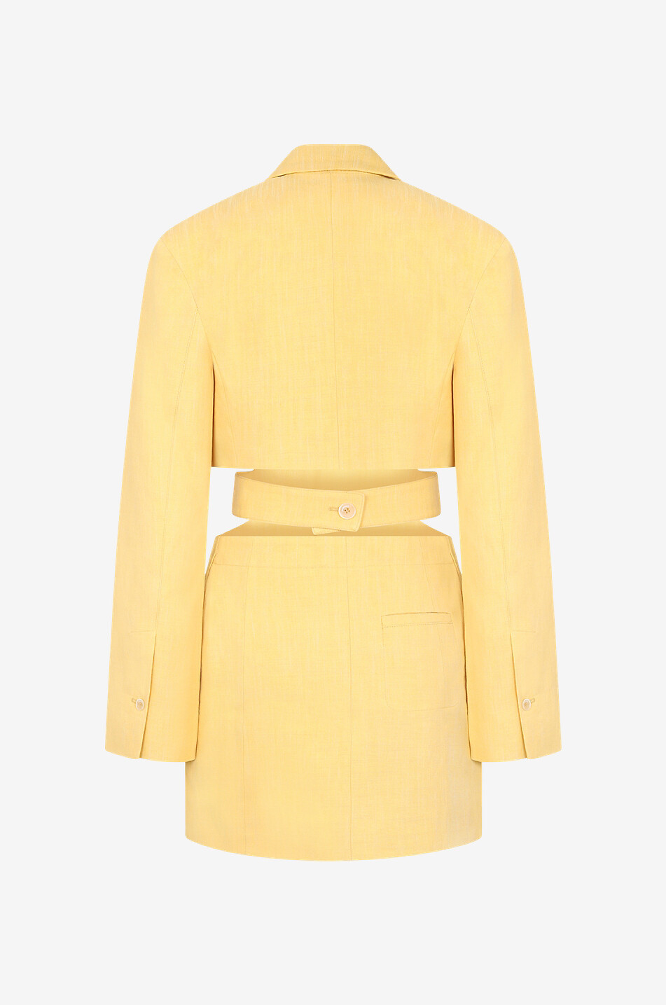 JACQUEMUS Mini-Blazer-Kleid mit Ausschnitten La robe Bari Damen GELB 2
