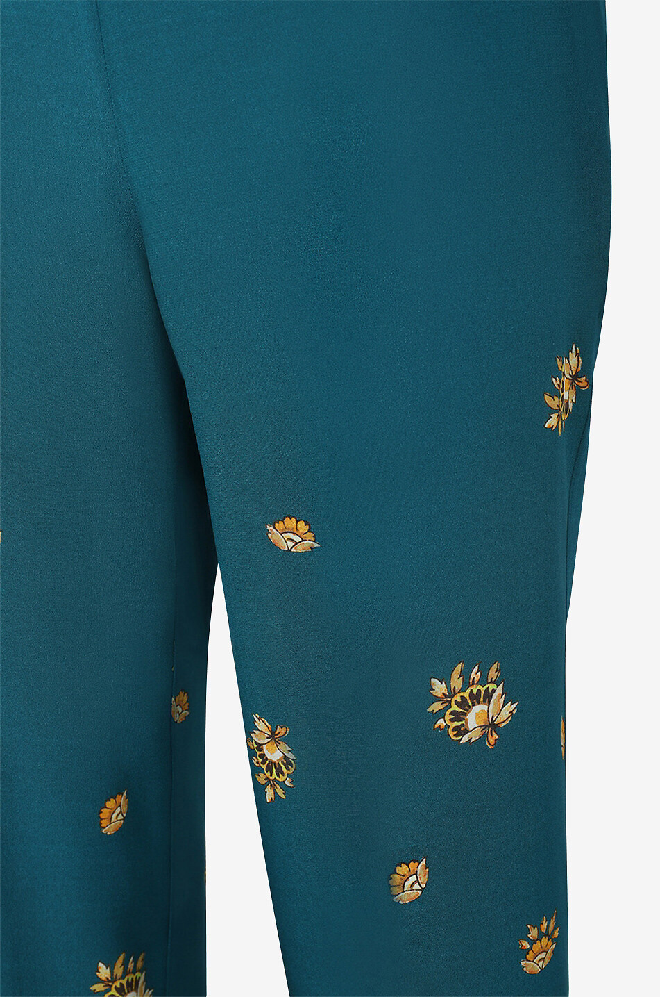ETRO Pantalon large en crêpe de soie Festive Leafy Paisley Femme MULTICOLORE 3