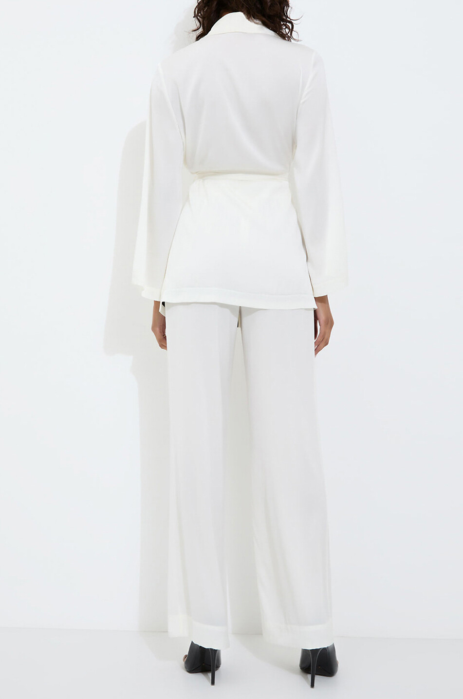 Pantalon large en satin de soie Marais Tuxedo